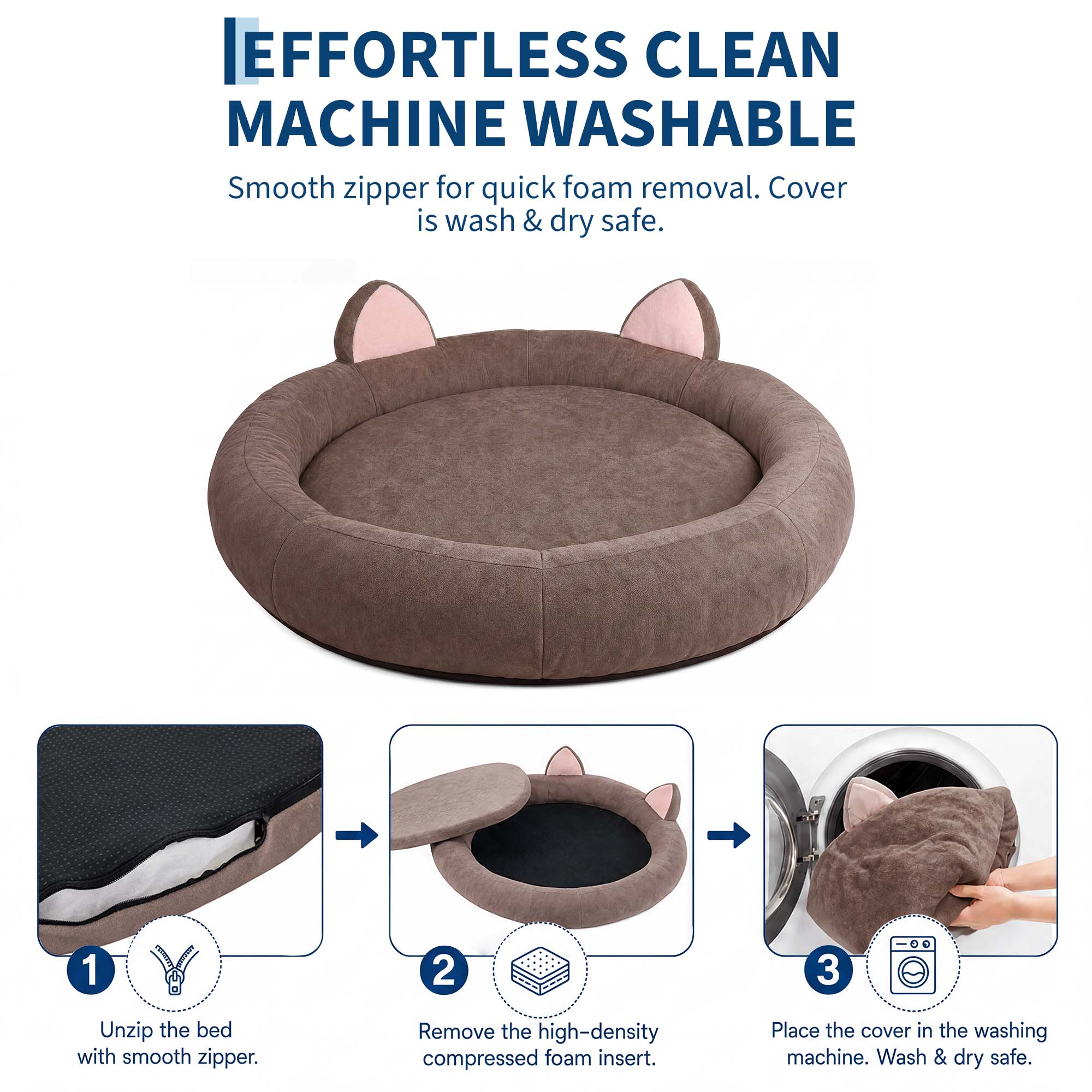 XXL Round Dog Bed 9.8